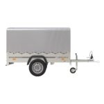 Remorque 750 kg 200 x 125 avec bâche dôme et arceau Garden Trailer 201 KIPP